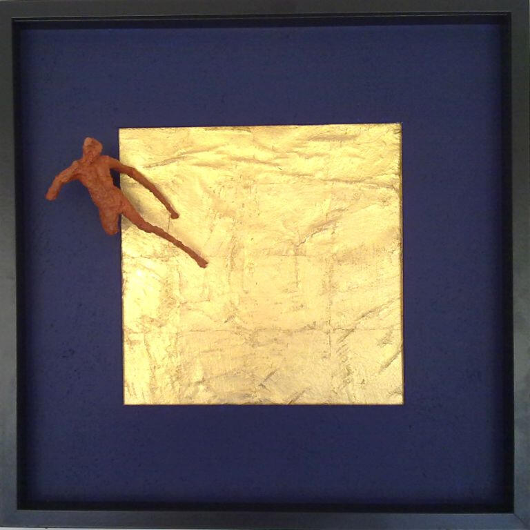 Golden Pond, 2010. Copper, gold leaf, acryl.